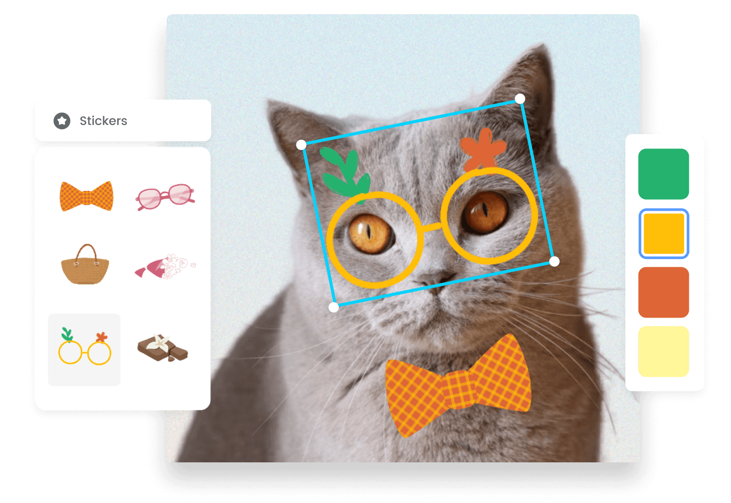how to add a sticker to a photo