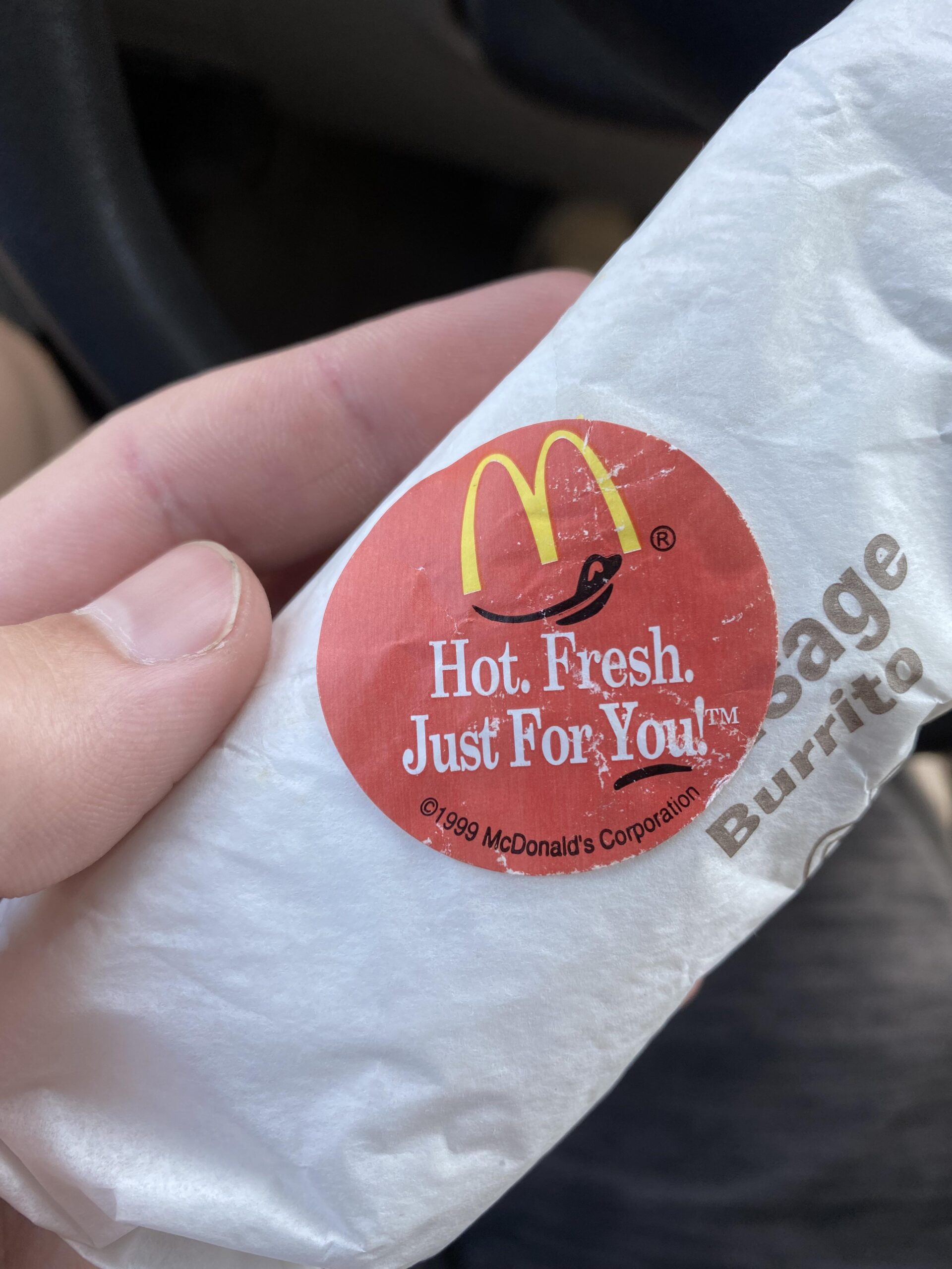 what is auto single sticker mcdonalds