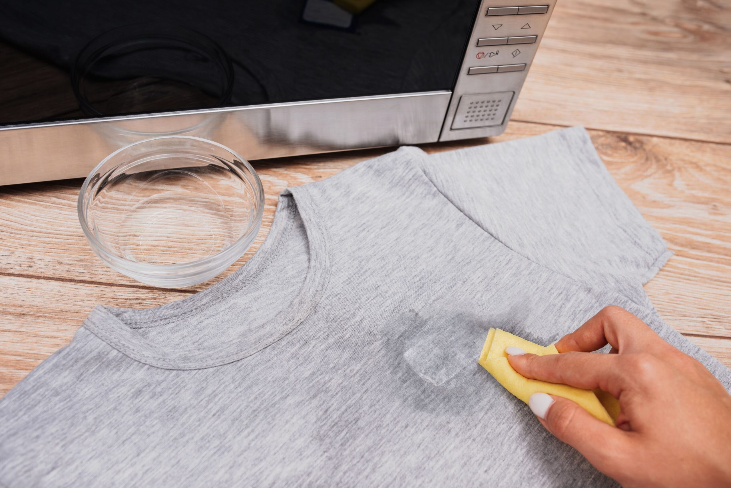 how to get sticker residue off clothes