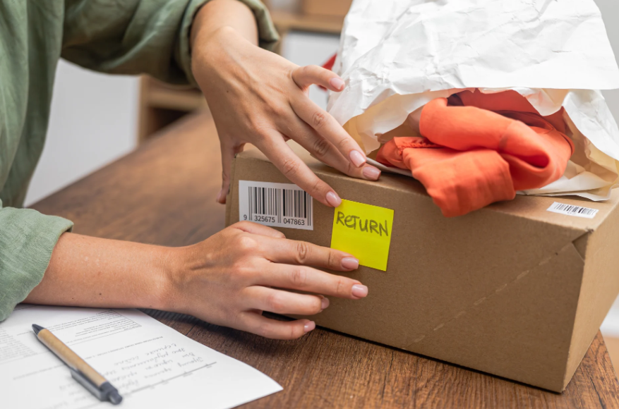 how do i get a debenhams return label?