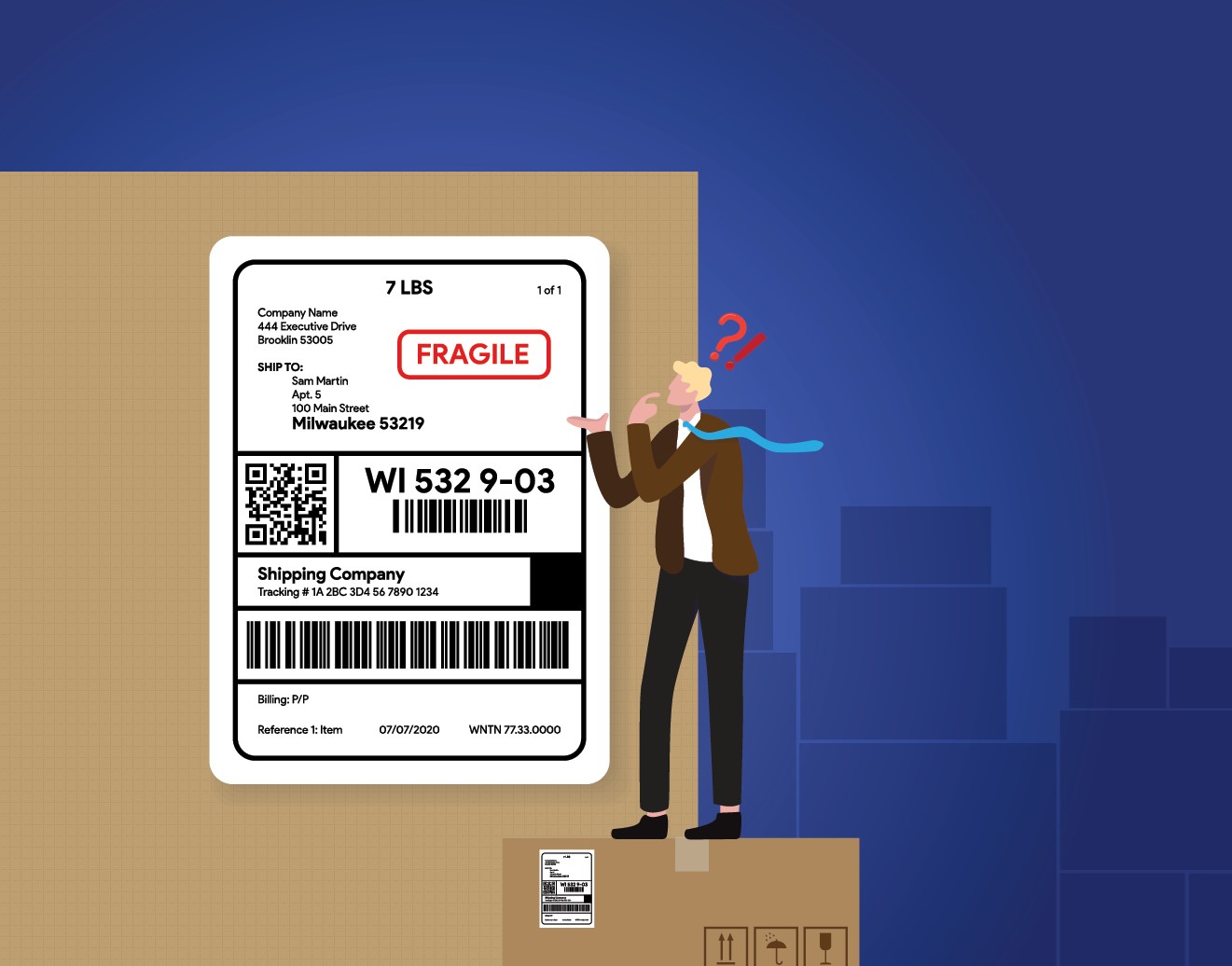 what is a shipping label